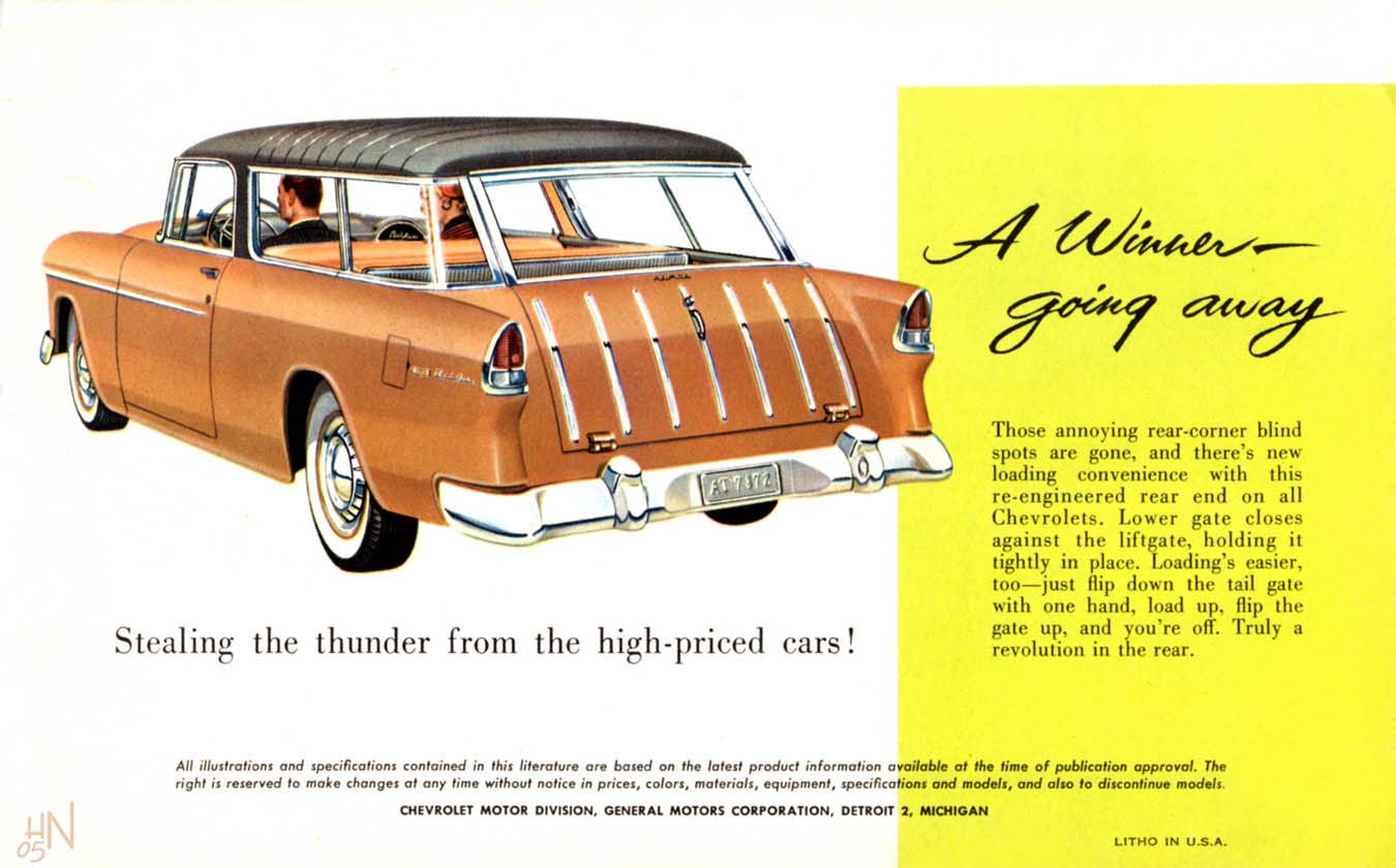 1955 Chevrolet Wagons Foldout Page 2